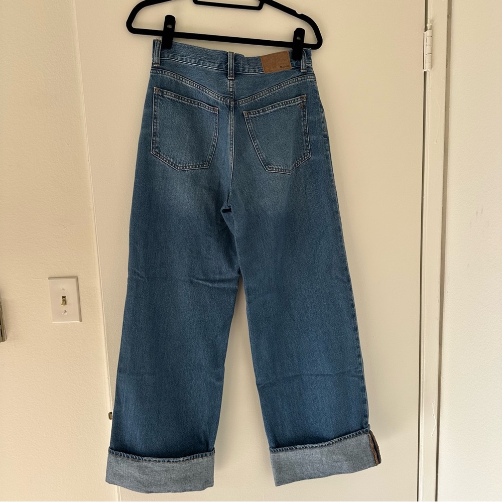 Madewell Super Wide Leg Jeans in Blue - Picture 4 of 8